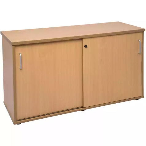 Picture of RAPID SPAN CREDENZA SLIDING DOOR LOCKABLE 1200 X 450 X 730MM BEECH