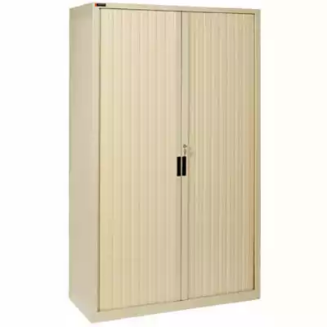 Picture of STEELCO TAMBOUR DOOR CABINET 5 SHELVES 2000 X 1200 X 463MM BEIGE