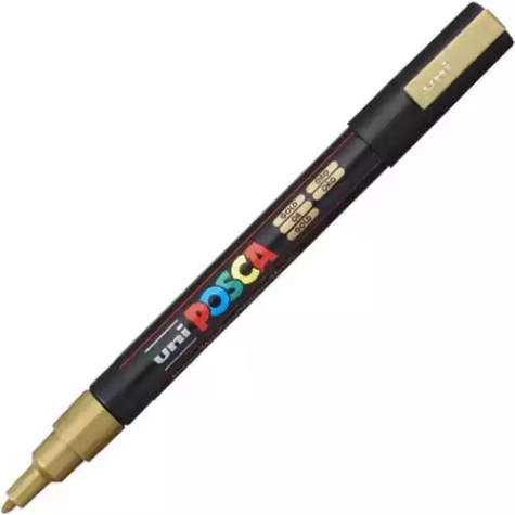 Picture of POSCA PC-3M PAINT MARKER BULLET FINE 1.3MM GOLD