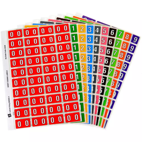 Picture of AVERY 44539 LATERAL FILE LABEL STARTER KIT SIDE TAB NUMERIC SERIES 25 X 42MM ASSORTED PACK 400