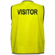 Picture of PRIME MOVER MV120 HI-VIS VEST PRINTED VISITOR DAY USE ONLY YELLOW EXTRA LARGE