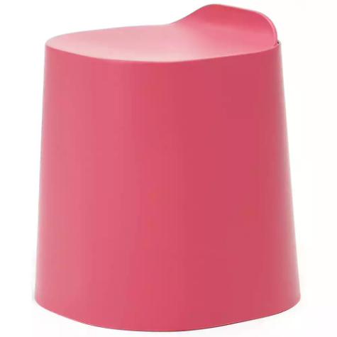 Picture of BURO PEEKABOO PLASTIC STOOL RASPBERRY RED