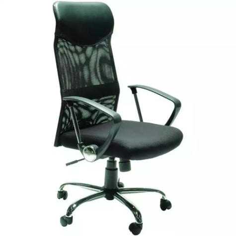 Picture of SYLEX STAT TASK CHAIR HIGH MESH BACK 1-LEVER ARMS BLACK