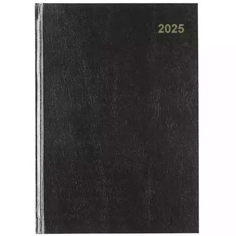 Picture of CUMBERLAND 52ECBK CASEBOUND DIARY 2 DAYS TO PAGE A5 BLACK