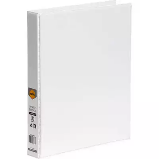 Picture of MARBIG CLEARVIEW INSERT RING BINDER 4D 25MM A4 WHITE