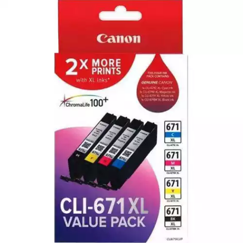 Picture of CANON CLI671XL INK CARTRIDGE HIGH YIELD VALUE PACK