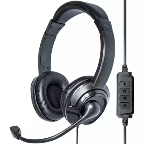 Picture of MOKI USB HEADPHONES WITH BOOM MICROPHONE BLACK