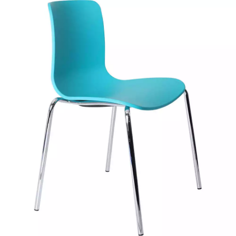 Picture of DAL ACTI CHAIR 4-LEG CHROME FRAME TEAL POLYPROP SHELL 350MM