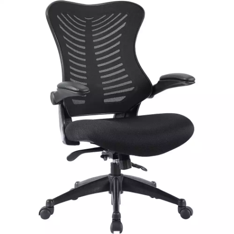 Picture of SWIFT CHAIR HIGH MESH BACK FLIP ARMS BLACK