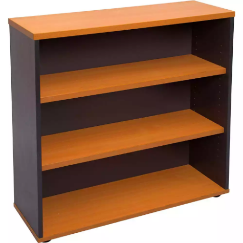 Picture of RAPID WORKER BOOKCASE 3 SHELF 900 X 315 X 900MM CHERRY/IRONSTONE