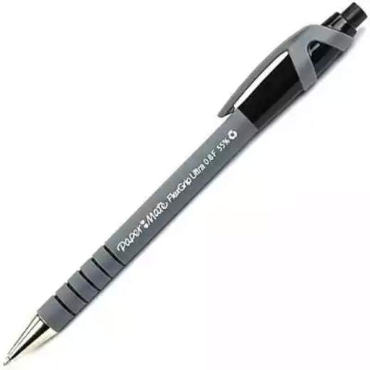 Picture of PAPERMATE FLEXGRIP ULTRA RETRACTABLE BALLPOINT PEN 0.7MM BLACK