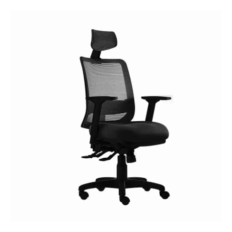 Picture of SYLEX EPIC HI BACK OFFICE CHAIR MESH BACK WITH ARMS BLACK