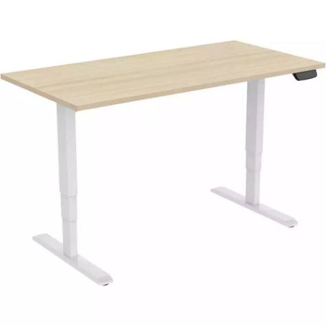 Picture of ELEV8 SIT-STAND DESK DUAL MOTOR 1500 X 750MM OAK/WHITE