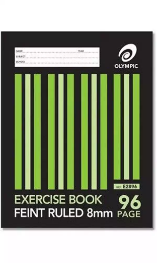 Picture of WRITER EXERCISE BOOK FEINT RULED 8MM 60GSM 96 PAGE 225 X 175MM