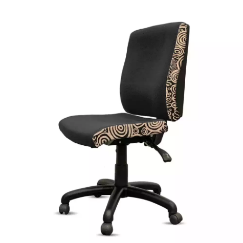 Picture of ORANGE DUST KATHERINE CHAIR MEDIUM BACK 510 X 450 X 910MM DOTS BLACK