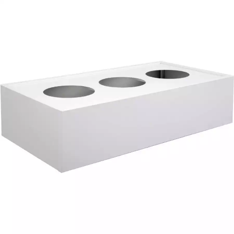 Picture of STEELCO TAMBOUR DOOR CABINET PLANTER BOX DRIP TRAY 1200MM WHITE SATIN