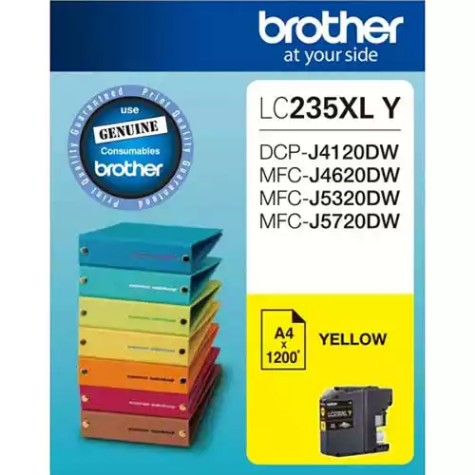 Picture of BROTHER LC235XLY INK CARTRIDGE HIGH YIELD YELLOW