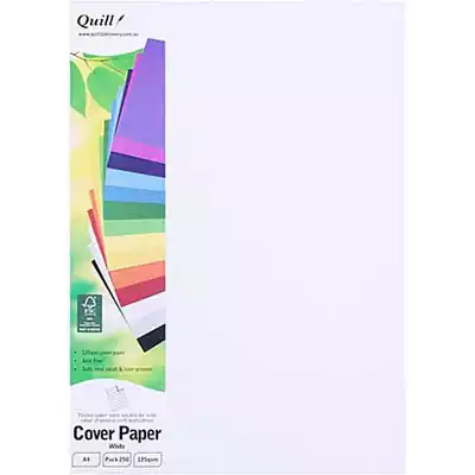 Picture of QUILL COVER PAPER 125GSM A4 WHITE PACK 250