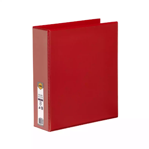 Picture of MARBIG CLEARVIEW INSERT RING BINDER 4D 50MM A4 RED