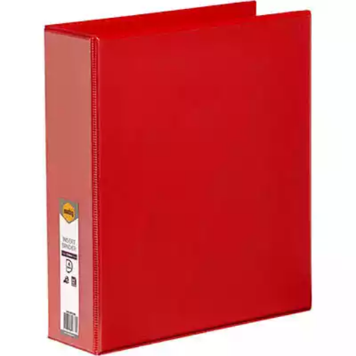 Picture of MARBIG CLEARVIEW INSERT RING BINDER 4D 50MM A4 RED