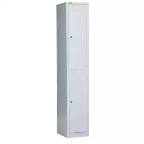 Picture of GO STEEL LOCKER 2 DOOR 305 X 455 X 1830MM SILVER GREY