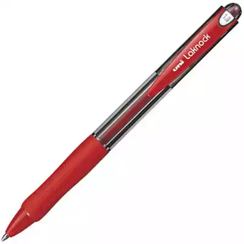 Picture of UNI-BALL SN100 LAKNOCK RETRACTABLE BALLPOINT PEN 1.0MM RED