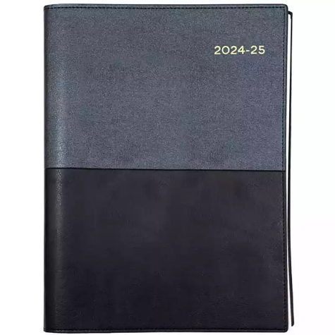 Picture of COLLINS VANESSA FY185.V99 FINANCIAL YEAR DIARY DAY TO PAGE A5 BLACK