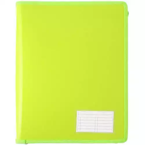 Picture of BANTEX ZIPPER RING BINDER 2D 25MM A4 LIME GREEN