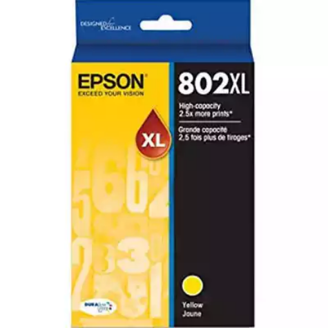 Picture of EPSON 802XL INK CARTRIDGE HIGH YIELD YELLOW