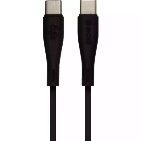 Picture of MOKI LIFE TYPE C TO TYPE C SYNC N CHARGE CABLE 900MM BLACK