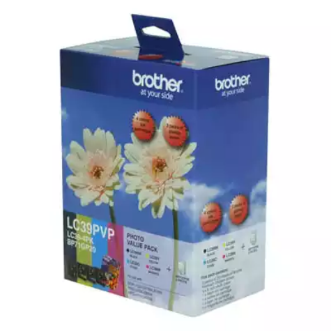 Picture of BROTHER LC39PVP INK CARTRIDGE PHOTO COLOUR VALUE PACK