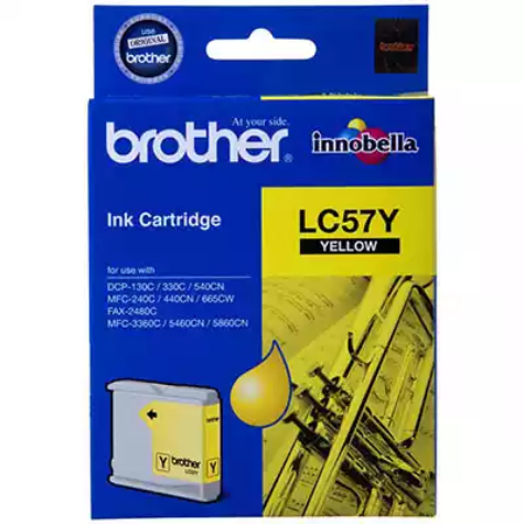 Picture of BROTHER LC57Y INK CARTRIDGE YELLOW