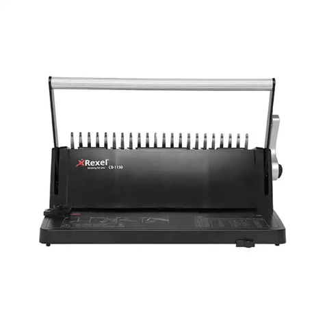 Picture of REXEL CB1150 MANUAL BINDING MACHINE PLASTIC COMB BLACK