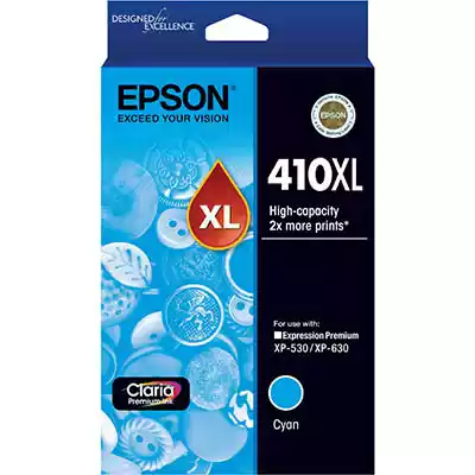 Picture of EPSON 410XL INK CARTRIDGE HIGH YIELD CYAN