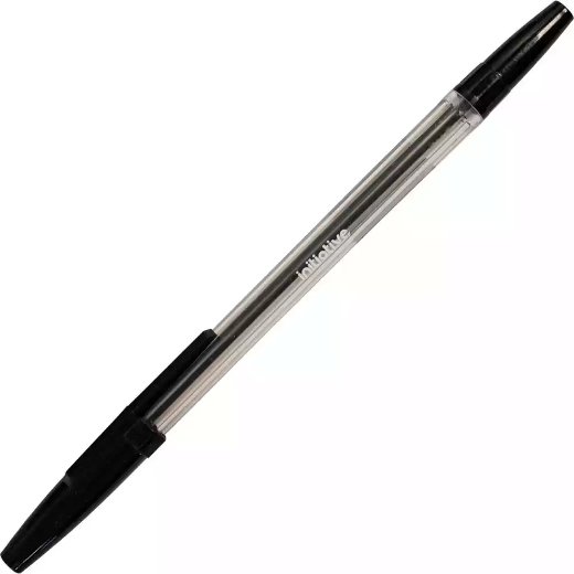 Picture of INITIATIVE BALLPOINT PENS MEDIUM BLACK BOX 100