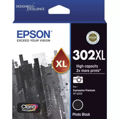 Picture of EPSON 302XL INK CARTRIDGE HIGH YIELD PHOTO BLACK