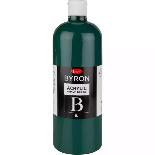 Picture of JASART BYRON ACRYLIC PAINT 1 LITRE FOREST GREEN