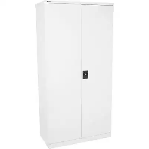 Picture of RAPIDLINE GO SWING DOOR CUPBOARD 4 SHELVES 2000 X 910 X 450MM WHITE SATIN