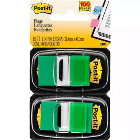 Picture of POST-IT 680-GN2 FLAGS GREEN TWIN PACK 100