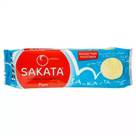 Picture of SAKATA RICE CRACKERS PLAIN 100GM