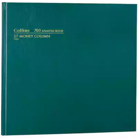 Picture of COLLINS 700 SERIES ANALYSIS BOOK 27 MONEY COLUMN 96 LEAF A3.5 GREEN