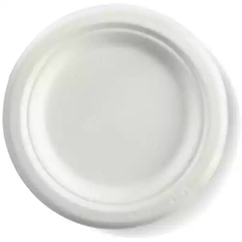 Picture of BIOPAK BIOCANE ROUND PLATE 150MM WHITE PACK 125