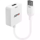 Picture of LINDY 38146 ADAPTER CONVERTER HDMI TO DISPLAYPORT UHD 4K 100MM WHITE