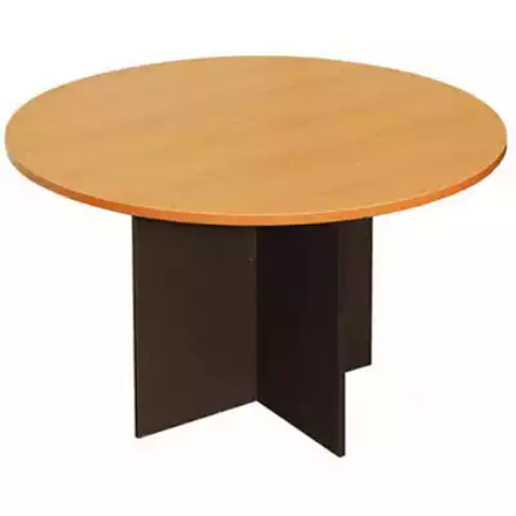 Picture of OXLEY ROUND MEETING TABLE 1200MM DIAMETER BEECH/IRONSTONE