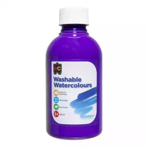 Picture of EDUCATIONAL COLOURS WASHABLE WATERCOLOUR PAINT 250ML LILAC