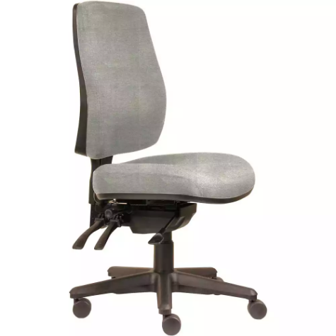 Picture of ERGOSELECT SPARK ERGONOMIC CHAIR HIGH BACK 3 LEVER SEAT SLIDE BLACK NYLON BASE SAND