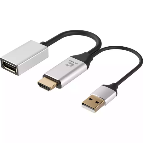 Picture of COMSOL HDMI MALE TO DISPLAYPORT FEMALE ADAPTER 4K BLACK