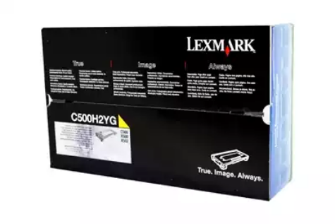 Picture of LEXMARK C500H2YG TONER CARTRIDGE HIGH YIELD YELLOW