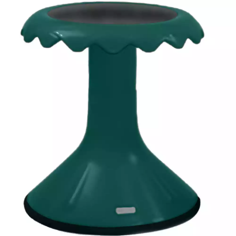 Picture of VISIONCHART EDUCATION SUNFLOWER STOOL 370MM HIGH LAKE GREEN