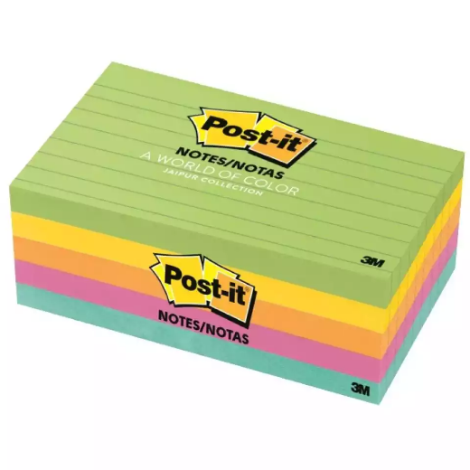 Picture of POST-IT 635-5AU LINED NOTES 76 X 127MM JAIPUR PACK 5